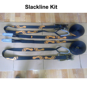 مجموعة OEM Slackline مع واقيات الأشجار الكلاسيكية Slackline Top Line Ninja Line للأطفال غطاء السقاطة وحقيبة حمل 